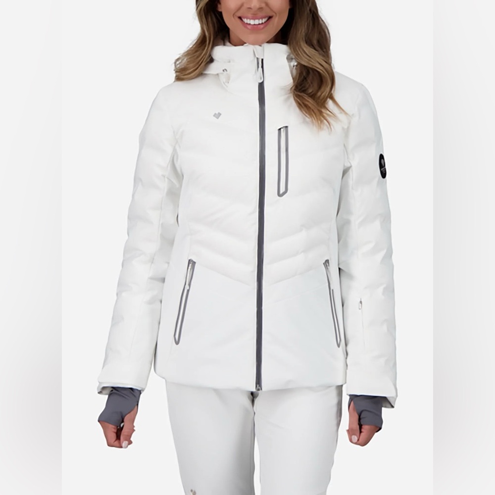 Obermeyer Cosima Down Jacket Ski Size 8 White